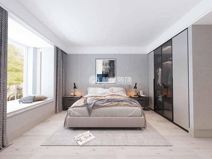 世茂五里河-160平-現(xiàn)代風格-主臥.jpg