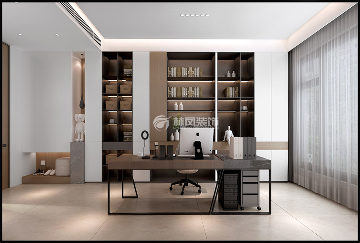 遼中自建別墅-630平米-現(xiàn)代輕奢-書(shū)房.jpg